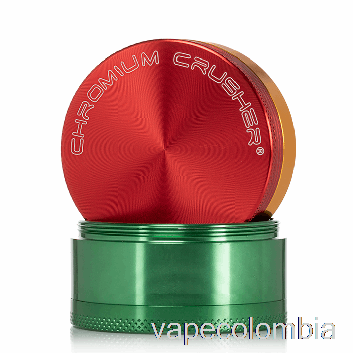 Kit De Vape Completo Triturador De Cromo 2.2 Pulgadas Molinillo De 4 Piezas Rasta